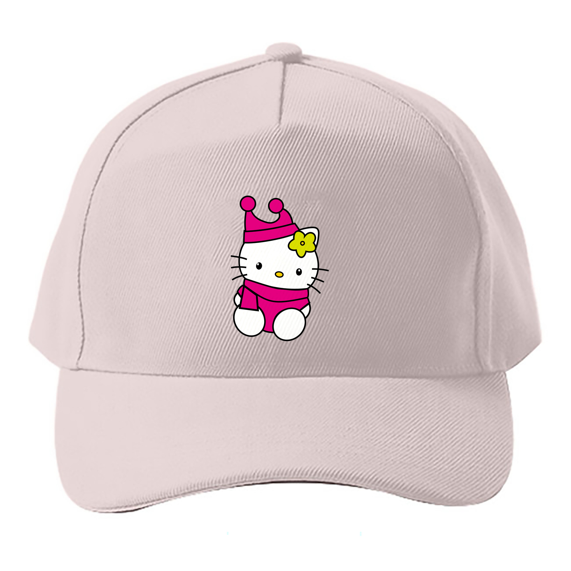（画像用） Hello Kitty ハローキティ ベースボールキャップ 綿100％ 男女兼用 帽子 スポーツ